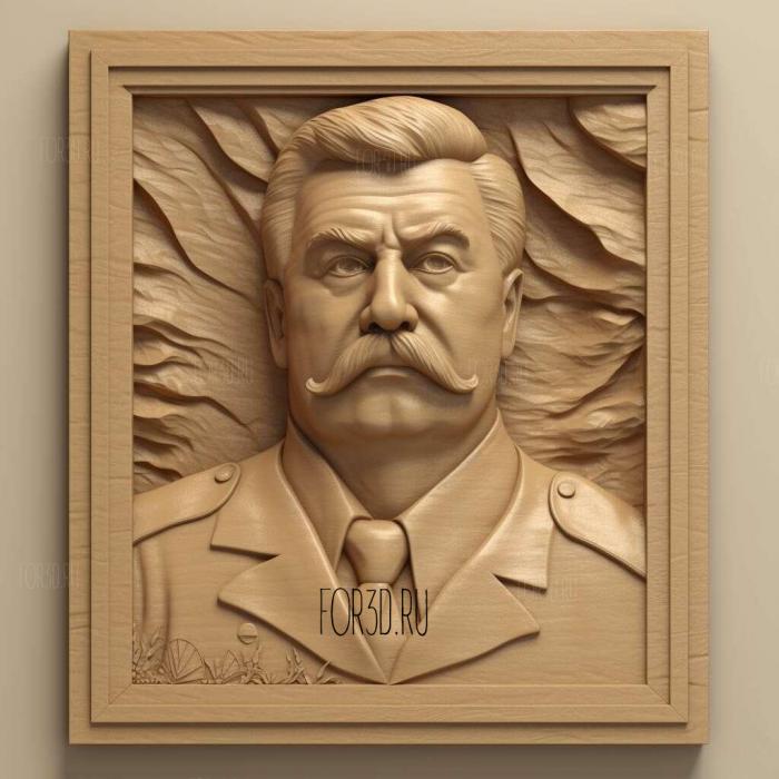 Iosif Stalin 2 stl model for CNC